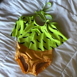 Girls size 6/7 Kortni Jeane Swim Top and bottom